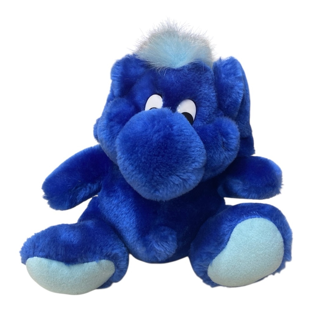 Kodak Focus Kolorkins Doll Blue 10" Stuffed Toy Camera Advertising Vintage Plush